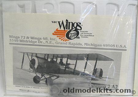 Vac Wings 1/72 Salmson 2-A2 (2A2), VW7243 plastic model kit